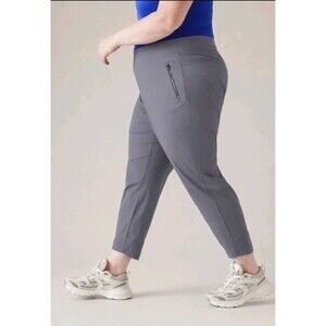 Athleta Women's Size 20W (2X) Trekkie North High Rise Grey Jogger Hiking Pants